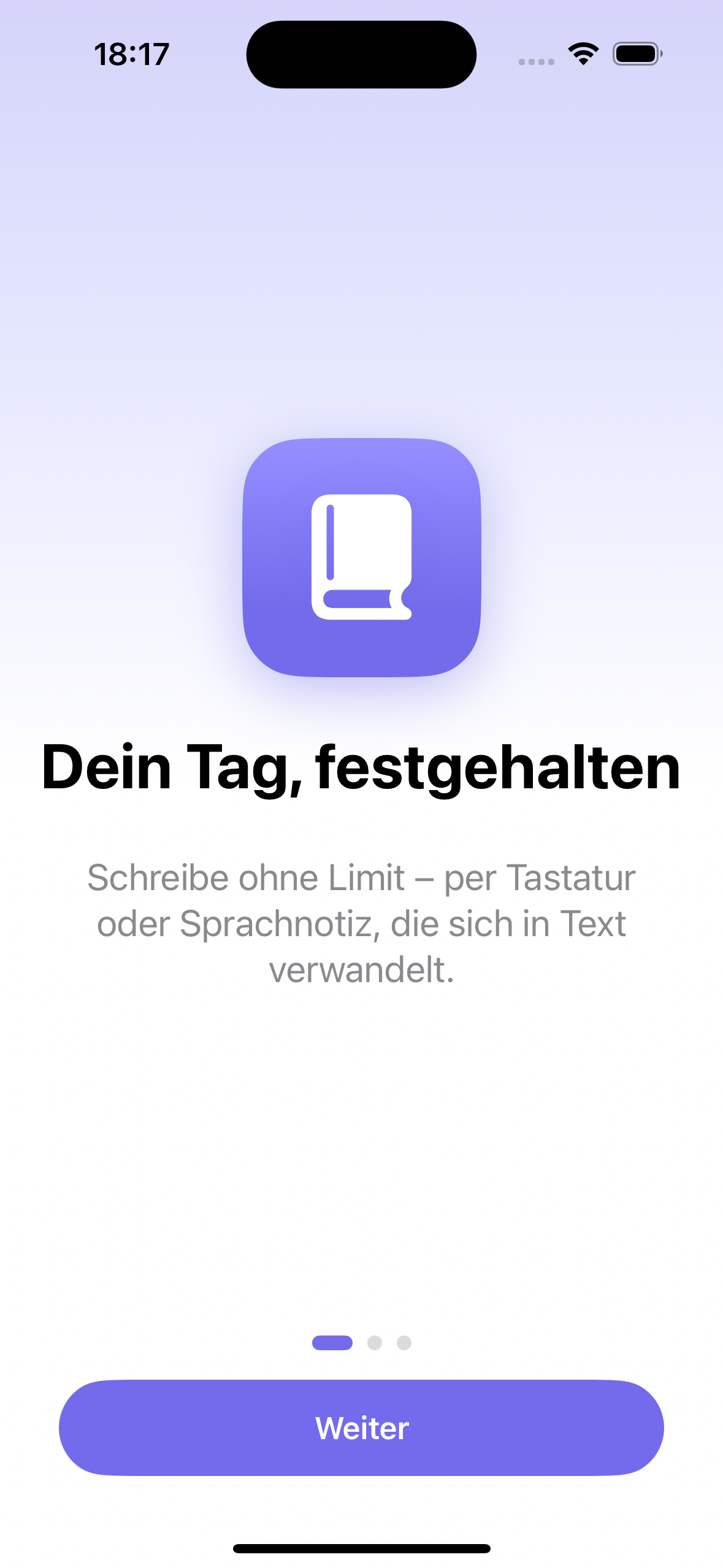 DayNote App – Tagebuch App iPhone
